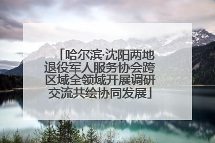 哈尔滨·沈阳两地退役军人服务协会跨区域全领域开展调研交流共绘协同发展
