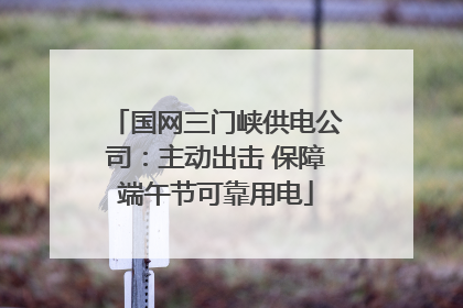国网三门峡供电公司：主动出击 保障端午节可靠用电
