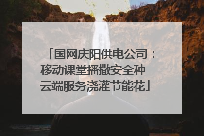 国网庆阳供电公司：移动课堂播撒安全种 云端服务浇灌节能花