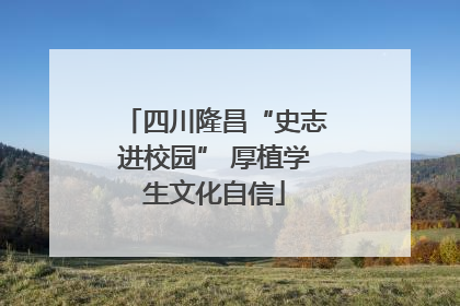 四川隆昌“史志进校园” 厚植学生文化自信