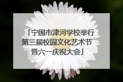 宁国市津河学校举行第三届校园文化艺术节暨六一庆祝大会