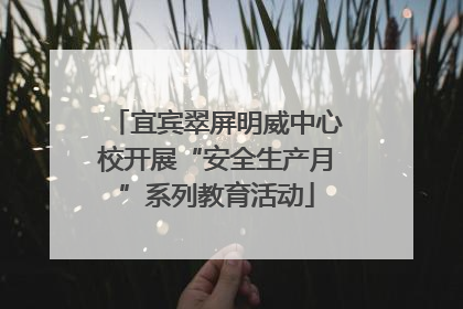 宜宾翠屏明威中心校开展“安全生产月”系列教育活动