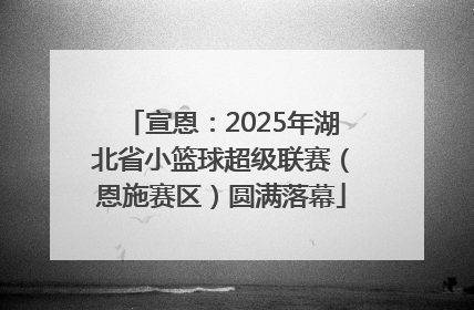 宣恩：2025年湖北省小篮球超级联赛（恩施赛区）圆满落幕