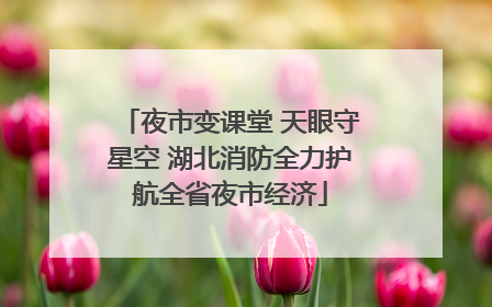 夜市变课堂 天眼守星空 湖北消防全力护航全省夜市经济