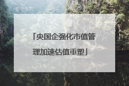 央国企强化市值管理加速估值重塑