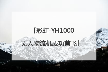 彩虹-YH1000无人物流机成功首飞