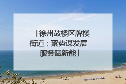 徐州鼓楼区牌楼街道：聚势谋发展 服务赋新能