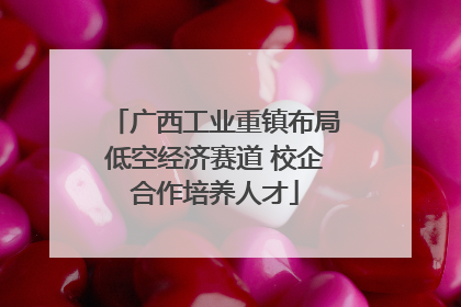 广西工业重镇布局低空经济赛道 校企合作培养人才