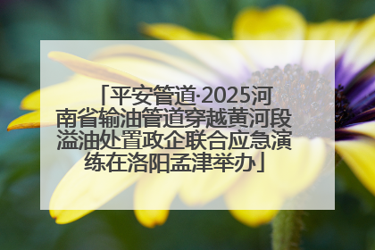 平安管道·2025河南省输油管道穿越黄河段溢油处置政企联合应急演练在洛阳孟津举办