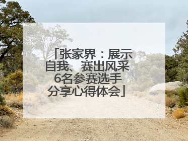 张家界：展示自我、赛出风采 6名参赛选手分享心得体会