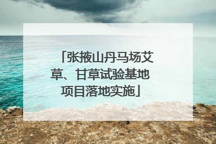 张掖山丹马场艾草、甘草试验基地项目落地实施