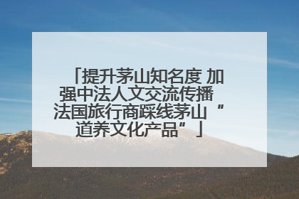 提升茅山知名度 加强中法人文交流传播 法国旅行商踩线茅山“道养文化产品”