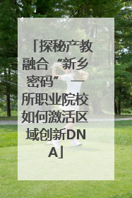 探秘产教融合“新乡密码” 一所职业院校如何激活区域创新DNA