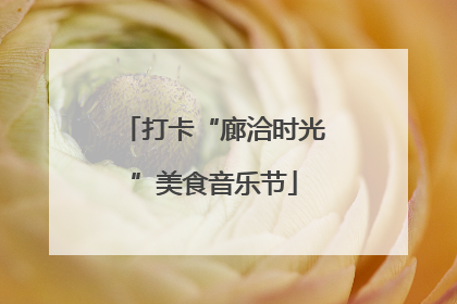 打卡“廊洽时光”美食音乐节