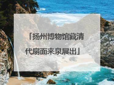 扬州博物馆藏清代扇面来泉展出