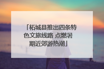 柘城县推出四条特色文旅线路 点燃暑期近郊游热潮