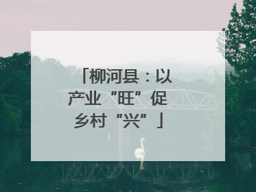 柳河县：以产业“旺”促乡村“兴”