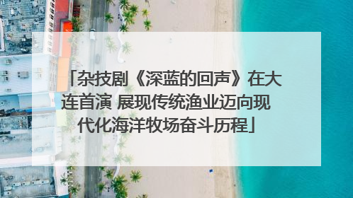 杂技剧《深蓝的回声》在大连首演 展现传统渔业迈向现代化海洋牧场奋斗历程