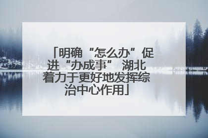 明确“怎么办”促进“办成事” 湖北着力于更好地发挥综治中心作用