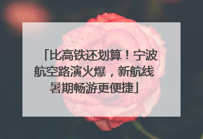 比高铁还划算！宁波航空路演火爆，新航线暑期畅游更便捷