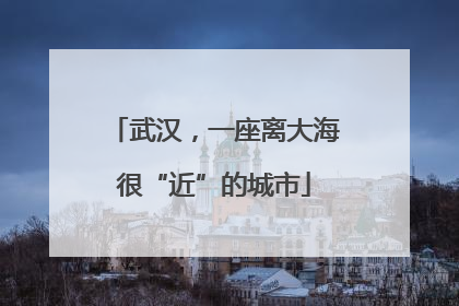 武汉，一座离大海很“近”的城市