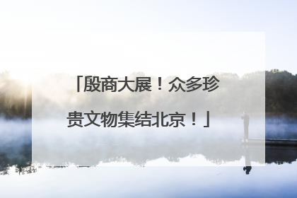 殷商大展！众多珍贵文物集结北京！
