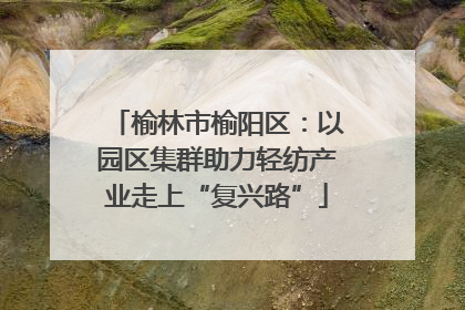 榆林市榆阳区：以园区集群助力轻纺产业走上“复兴路”