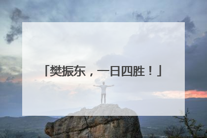 樊振东，一日四胜！