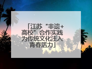 江苏“非遗+高校”合作实践为传统文化注入青春活力