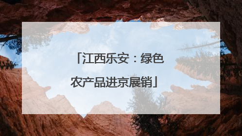 江西乐安：绿色农产品进京展销