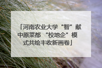 河南农业大学“智”献中原菜都 “校地企”模式共绘丰收新画卷