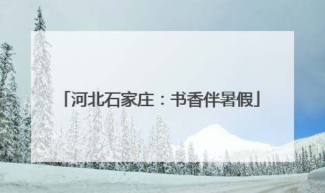 河北石家庄：书香伴暑假