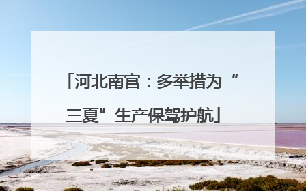 河北南宫：多举措为“三夏”生产保驾护航