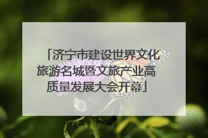 济宁市建设世界文化旅游名城暨文旅产业高质量发展大会开幕