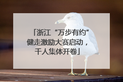 浙江“万步有约”健走激励大赛启动，千人集体开卷