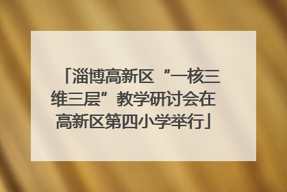 淄博高新区“一核三维三层”教学研讨会在高新区第四小学举行