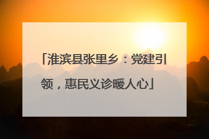 淮滨县张里乡：党建引领，惠民义诊暖人心