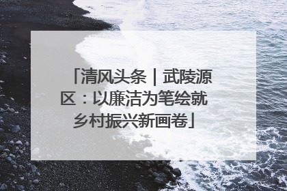 清风头条｜武陵源区：以廉洁为笔绘就乡村振兴新画卷