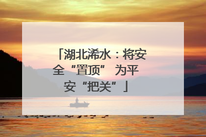 湖北浠水：将安全“置顶” 为平安“把关”