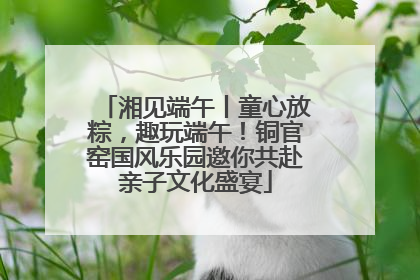 湘见端午丨童心放粽，趣玩端午！铜官窑国风乐园邀你共赴亲子文化盛宴