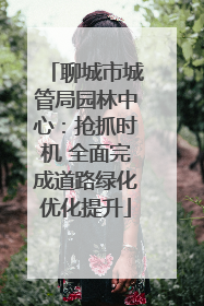 聊城市城管局园林中心：抢抓时机 全面完成道路绿化优化提升