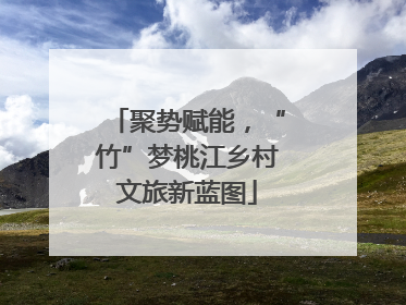 聚势赋能，“竹”梦桃江乡村文旅新蓝图
