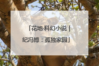 花地·科幻小说｜纪冯博：孤独家园
