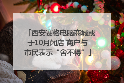 西安赛格电脑商城或于10月闭店 商户与市民表示“舍不得”