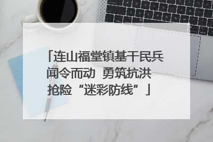 连山福堂镇基干民兵闻令而动  勇筑抗洪抢险“迷彩防线”