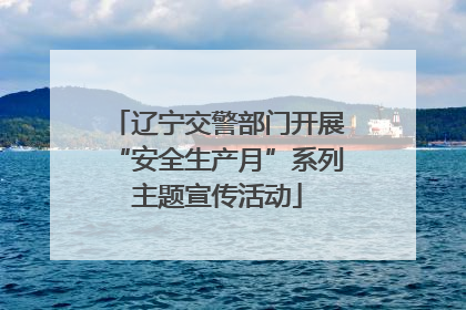 辽宁交警部门开展“安全生产月”系列主题宣传活动