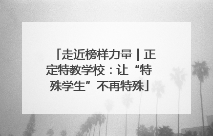 走近榜样力量｜正定特教学校：让“特殊学生”不再特殊