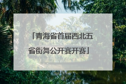 青海省首届西北五省街舞公开赛开赛