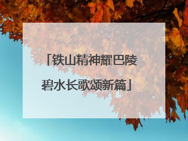 铁山精神耀巴陵 碧水长歌颂新篇