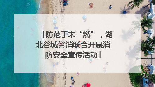 防范于未“燃”，湖北谷城警消联合开展消防安全宣传活动